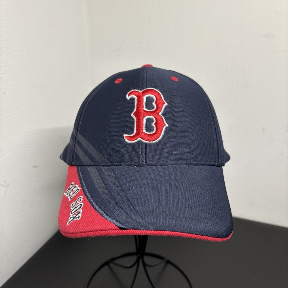 Boston Red Sox MLB Baseball Cap Hat‎ Fan Favorite Navy Blue Red Spellout Unisex